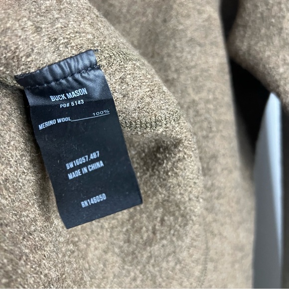 Buck Mason Brown Felted Wool Chore Jacket Small - Picture 8 of 10